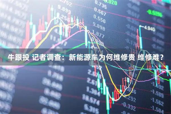 牛跟投 记者调查：新能源车为何维修贵 维修难？