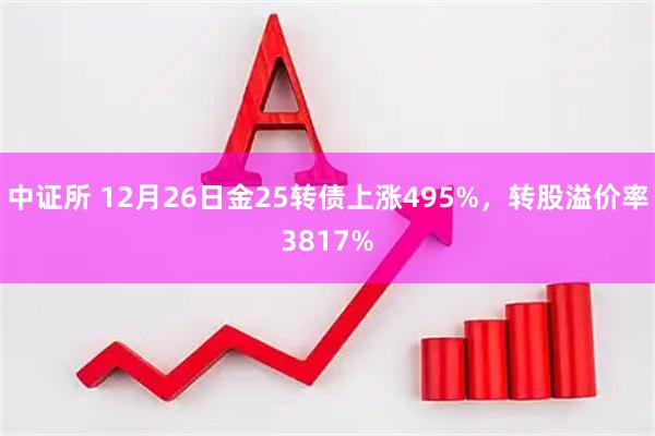 中证所 12月26日金25转债上涨495%，转股溢价率3817%